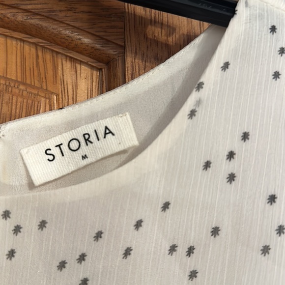 Flowy Mini Dress, Sinched Waist - Picture 4 of 5